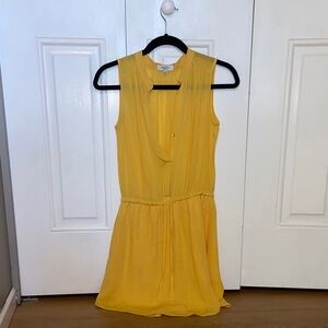 Babaton Golden Silk Dress